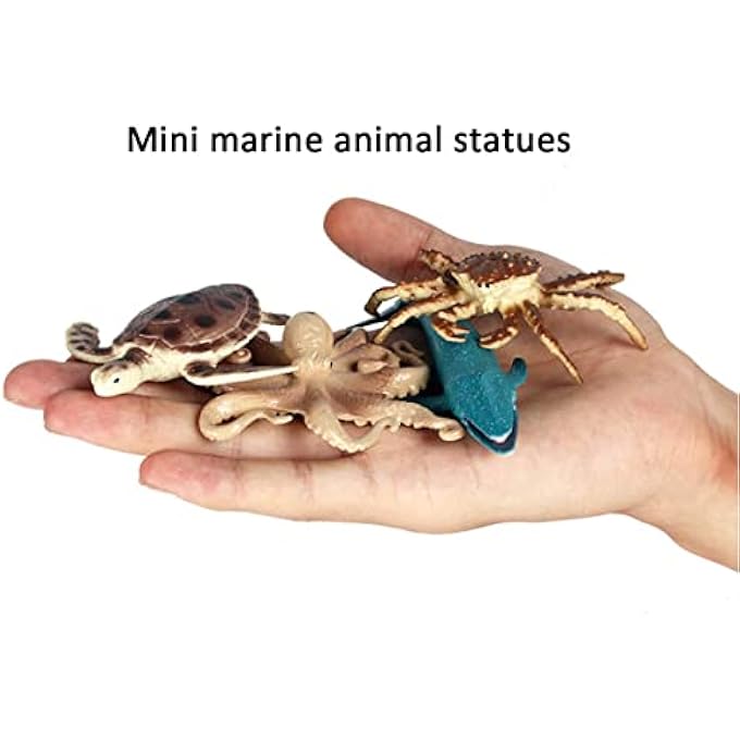 12 PCS REALISTIC SHARK BATH TOY FIGURINES, PLASTIC OCEAN SEA ANIMALS FIGURES SET INCLUDES GREAT WHITE SHARK CAKE TOPPERS CHRISTMAS BIRTHDAY GIFT FOR KIDS TODDLERS - Image 3